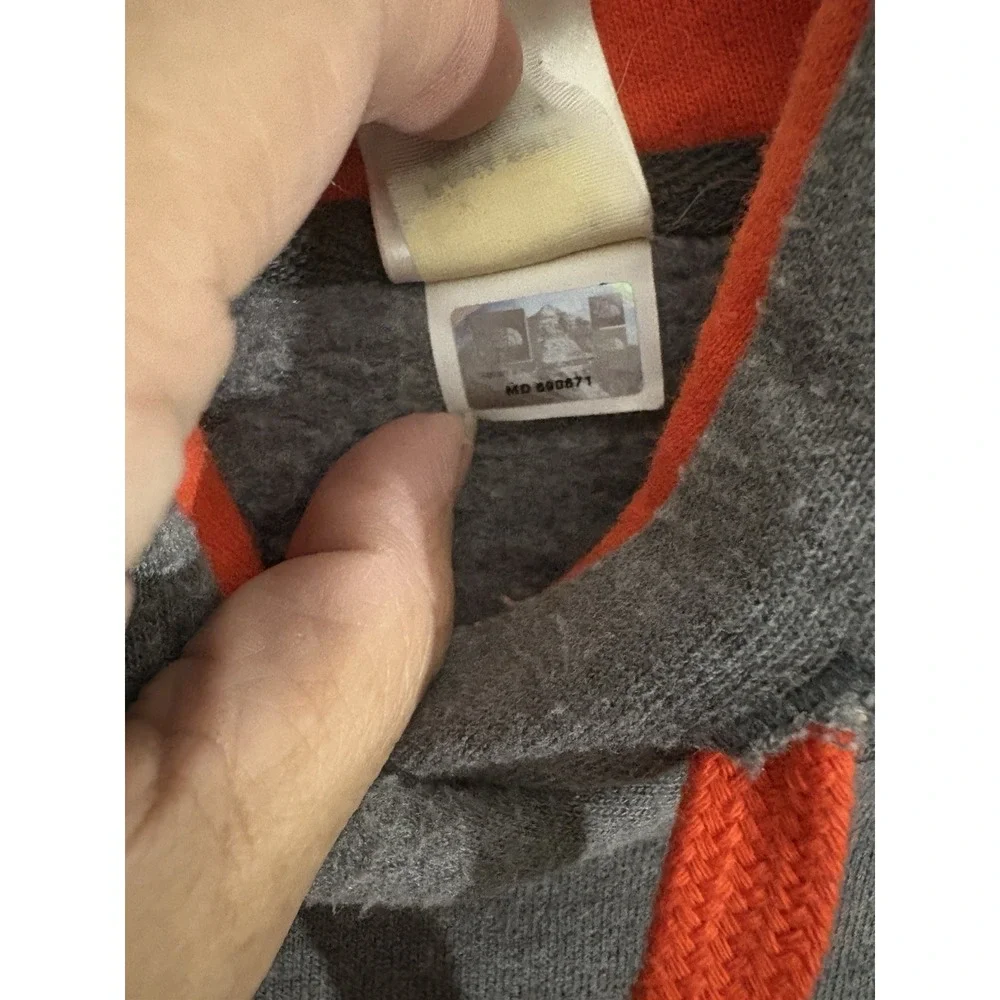 THE‎ NORTH FACE mens half dome pull over hoodie sweatshirt gray orange size XL